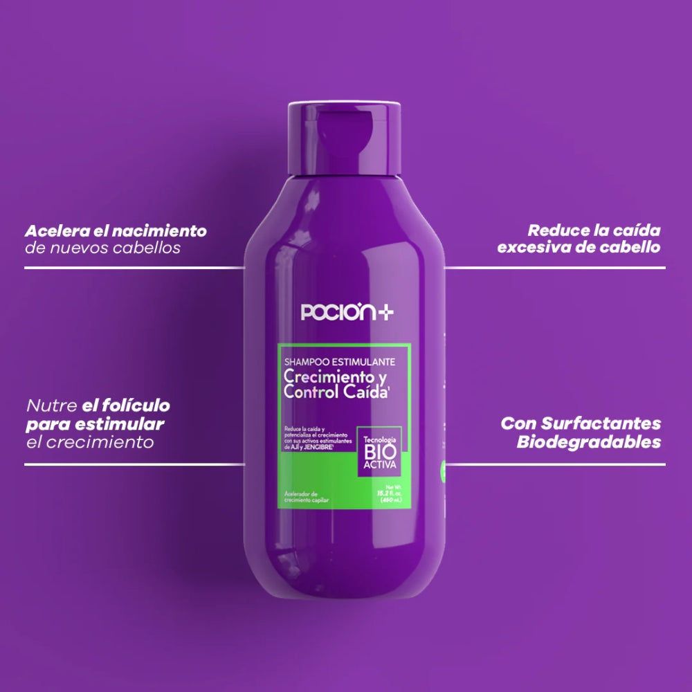 Shampoo Crecimiento y Control Caída La Poción