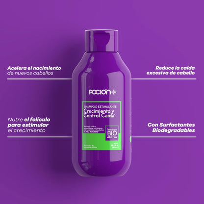 Shampoo Crecimiento y Control Caída La Poción
