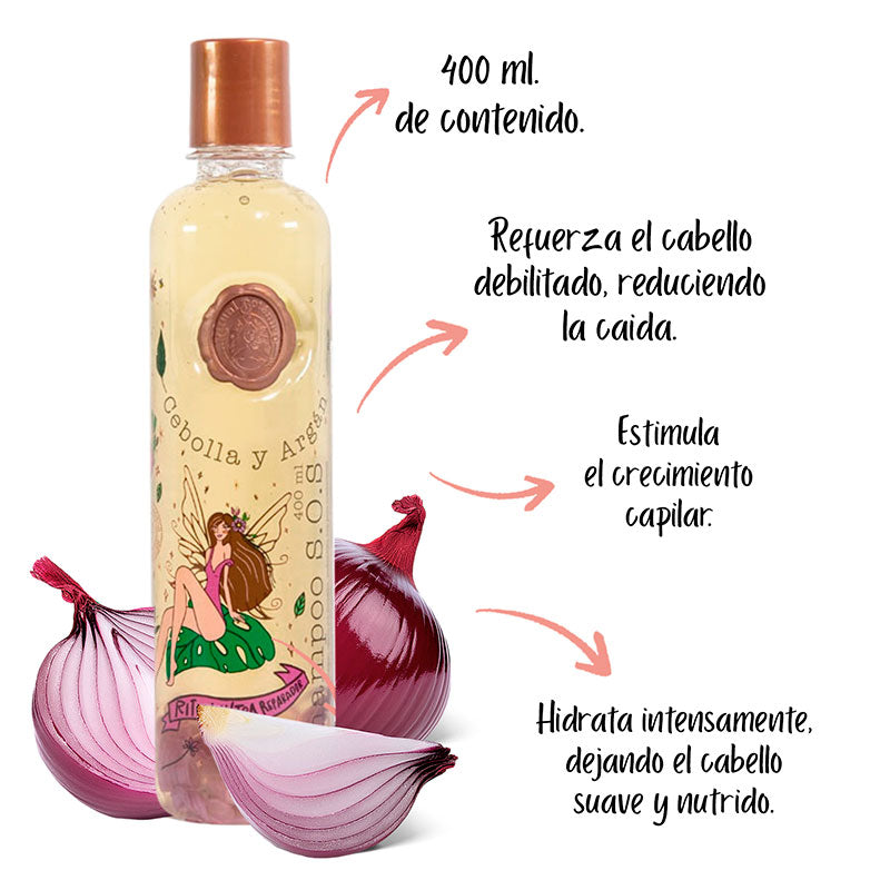 Shampoo SOS Cebolla y Argan Origen botanico