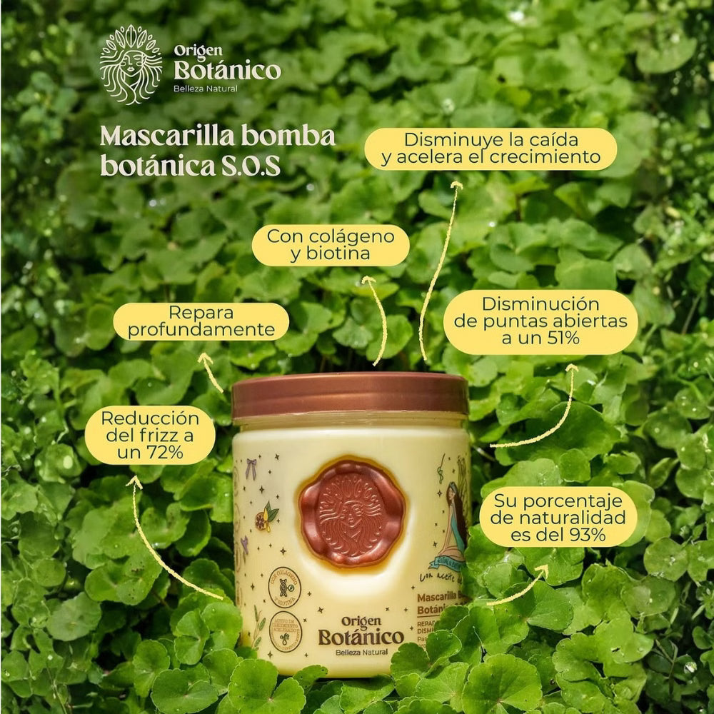 Mascarilla Bomba Botánica Sos Origen Botánico